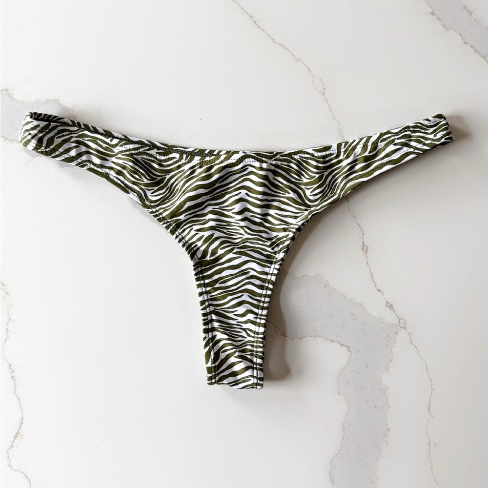 Zebra Print Bikini Bottom